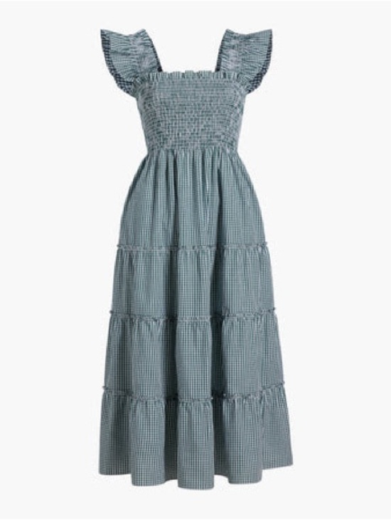 Hill House Dresses & Skirts - Hill House Green Gingham Ellie Dress